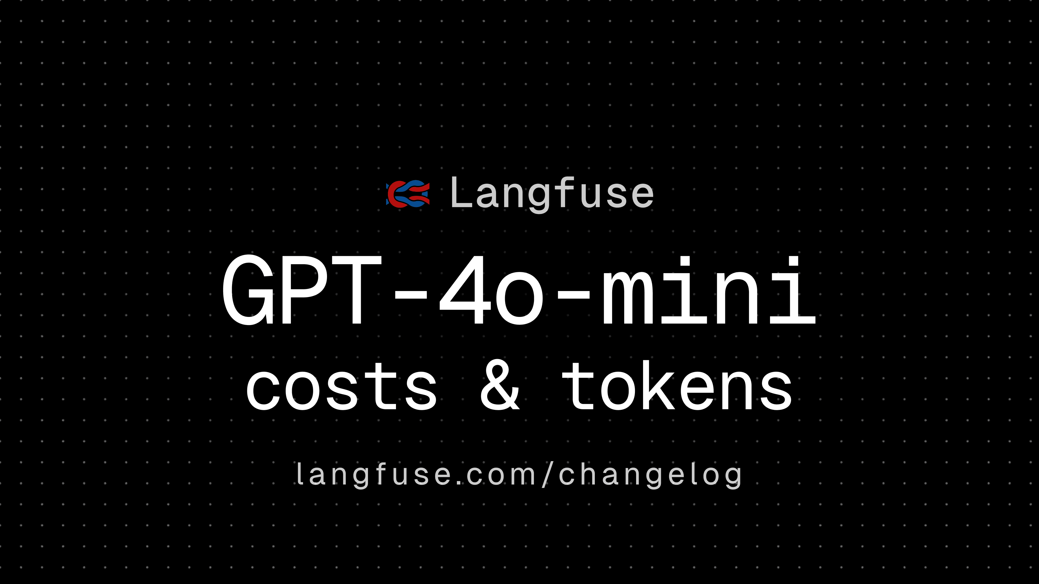 Token/cost tracking for GPT-4o mini